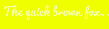 Image with Font Color F5FFA1 and Background Color F0FF00